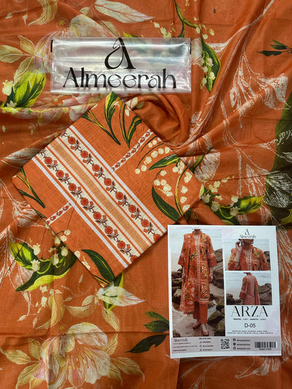 Almeerah ARZA – PRINTED D-05 2PC Premium Lawn Collection
