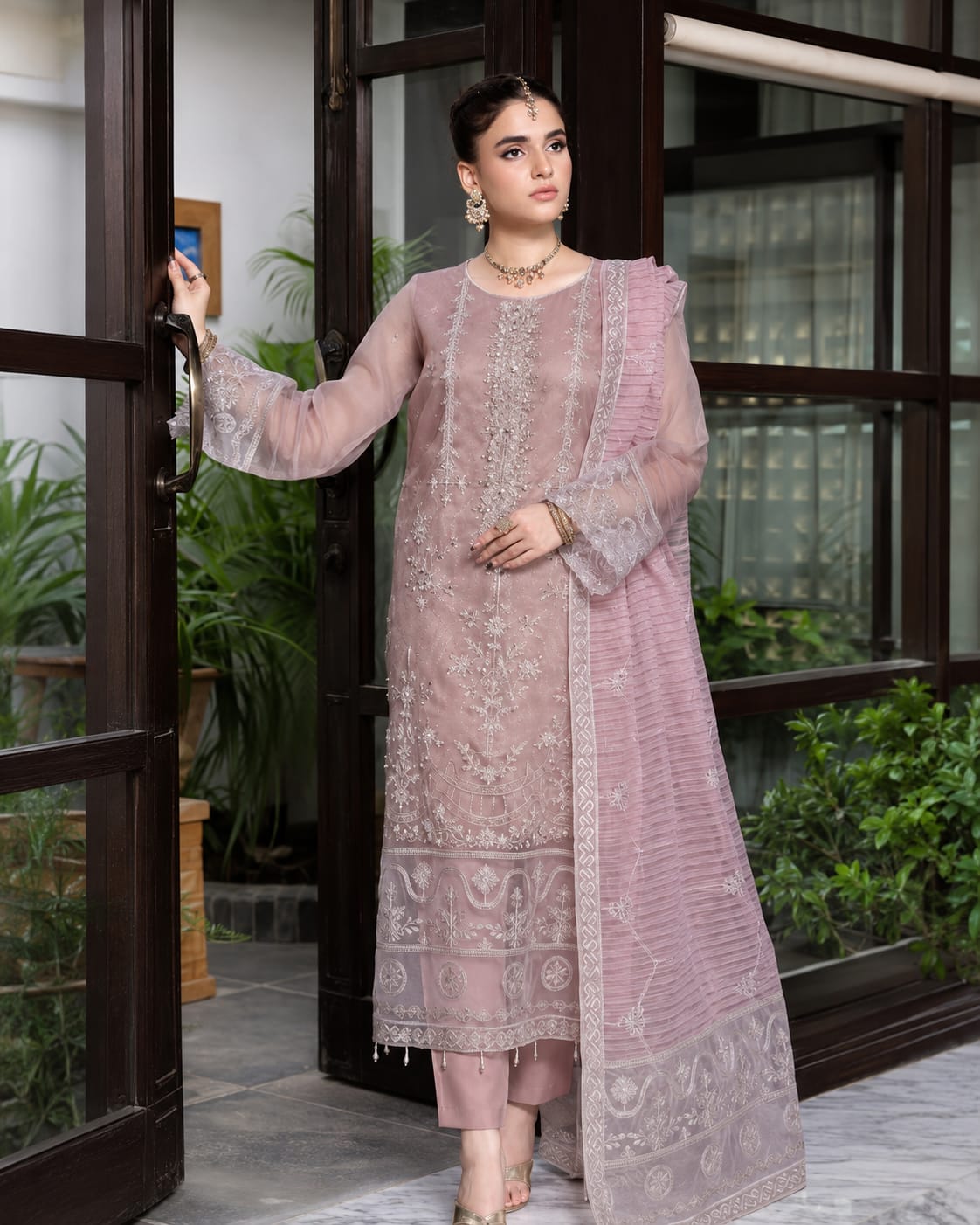 Alvin Pink Luxury Embroidered Collection