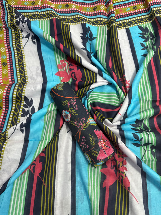 Pure Lawn D-09 (S+D) 2PCs Unstitched Collection