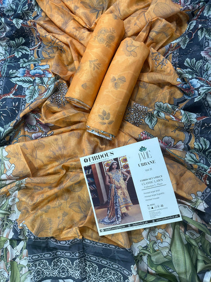 FIRDOUS JADE 18938 Lawn 3Pcs Collection