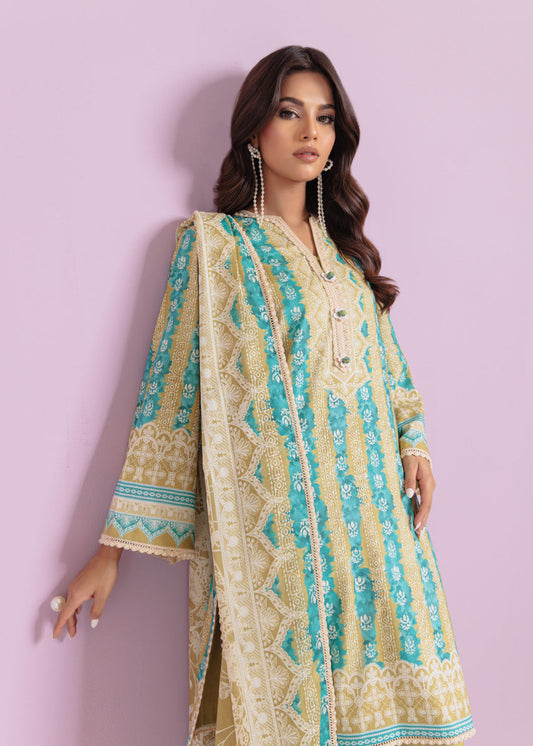 Bonanza Satrangi Unstitched Ikat - 3 Pc (WU3PPBS25LIUN15) 🔥🥰