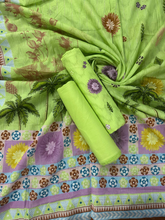 Sahara Pista Printed 3Pcs