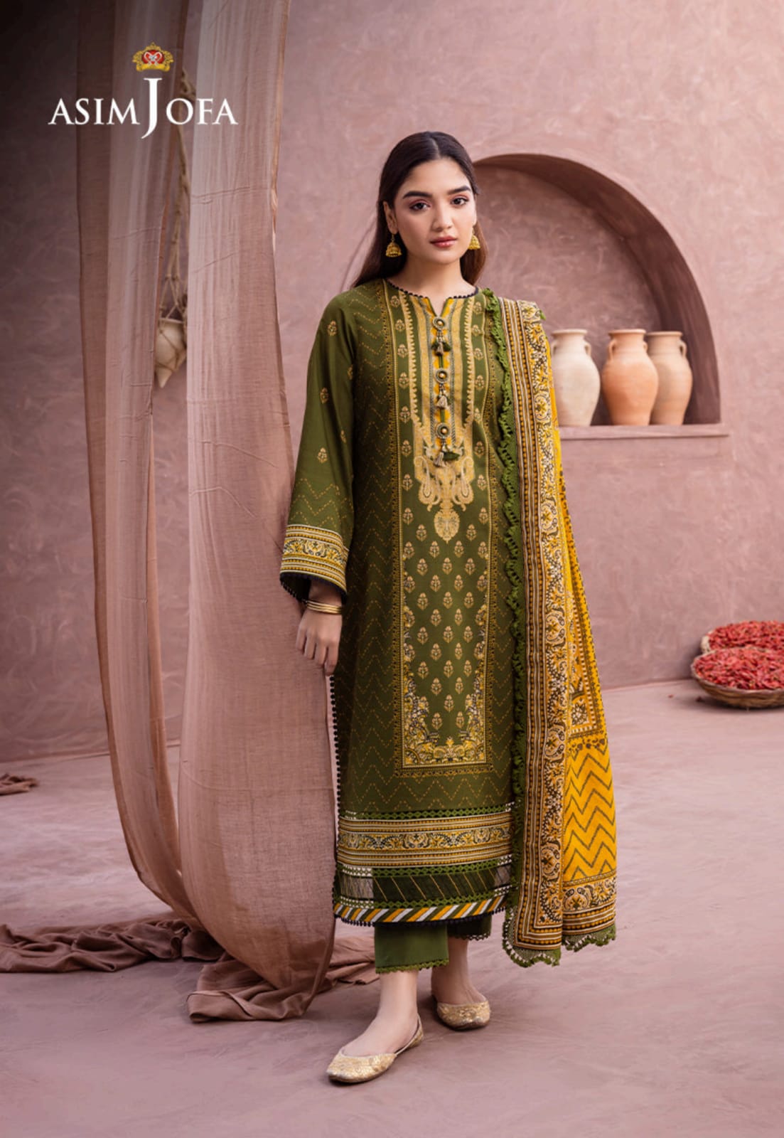 Asim Jofa Premium 3 Piece Unstitched Lawn Collection