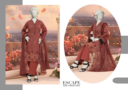 Almeerah Red D -01 Luxchicn Collection
