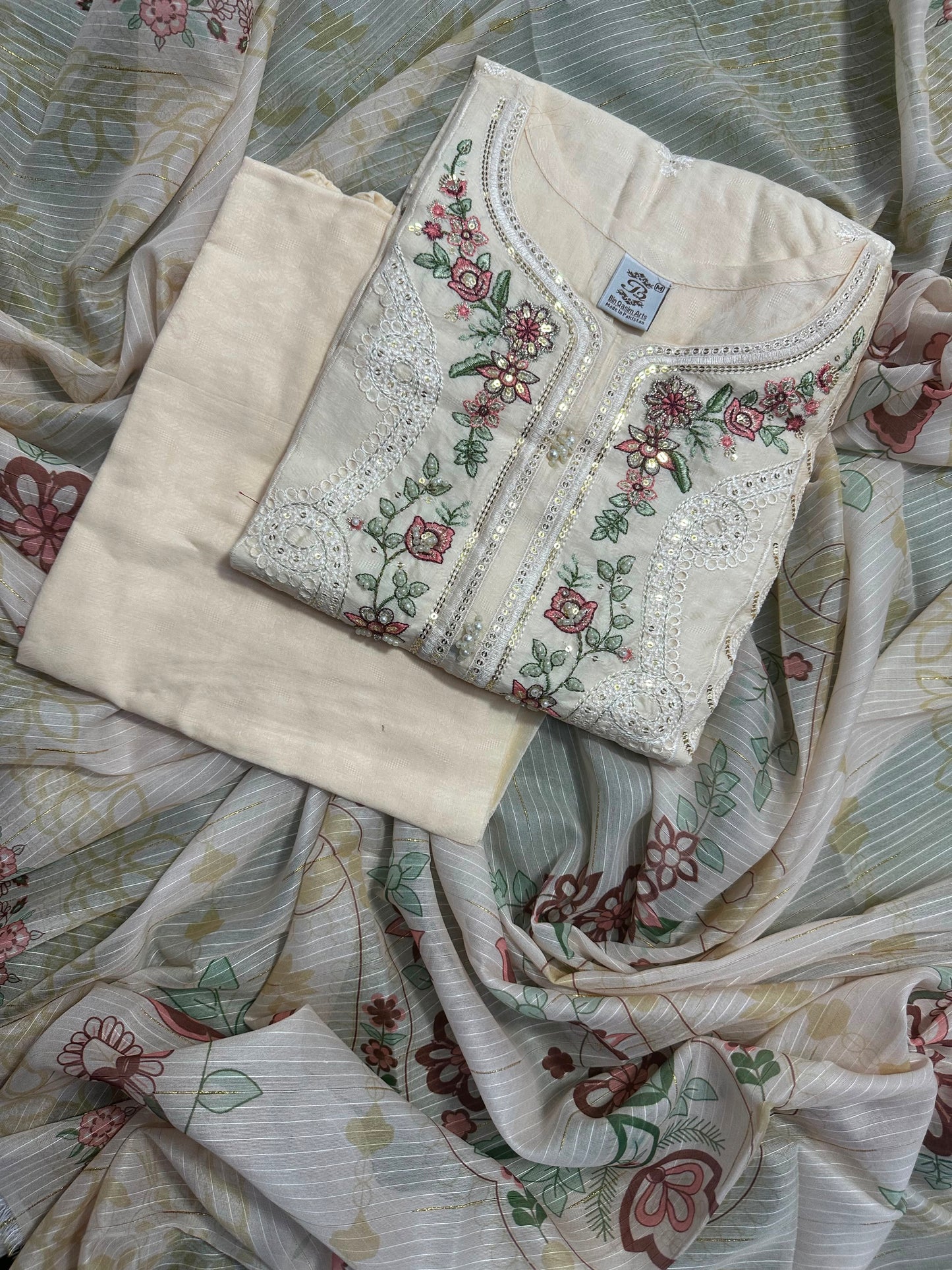 BQ EMBROIDERY STITCHED 3PCS RANDOMLY ANY COLOR/ ANY DESIGN