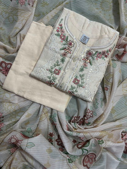 BQ EMBROIDERY STITCHED 3PCS RANDOMLY ANY COLOR/ ANY DESIGN
