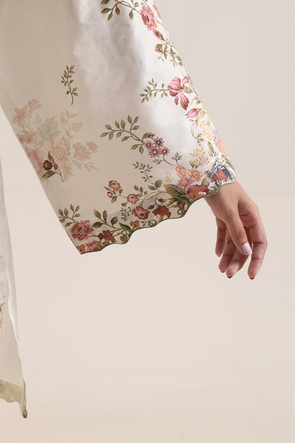 Saya Ivory 3PCs Printed Lawn Unstitched Collection