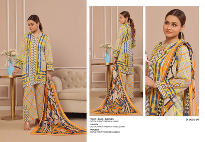 100% Original Spiendor Pop by MoosaJee Farooq Textile Lawn Unstitched 3 Pieces ❤️🔥