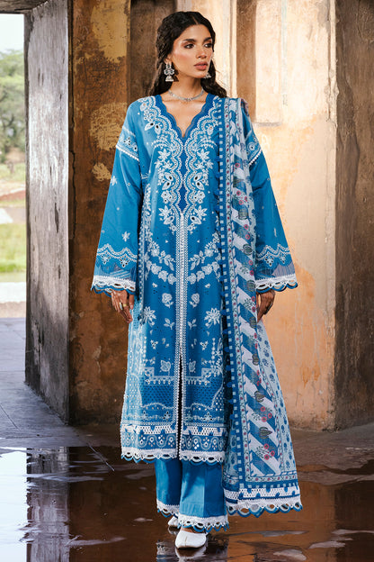 ZELLBURY 🌟 CHIKANKARI 💙 ROYAL BLUE ZARI ELEGANCE – WUS25E30832 💙