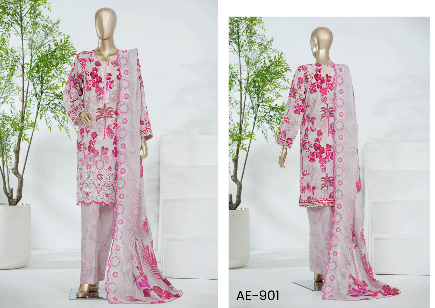 AIFA – ELANOR Collection ΑΕ-901 Embroidered 3 Piece Suit