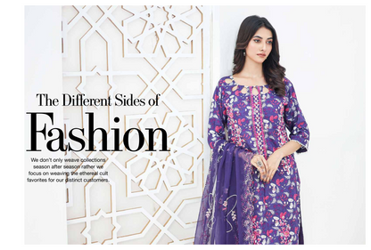 SANASARA EMBROIDED 3P By LEEDS