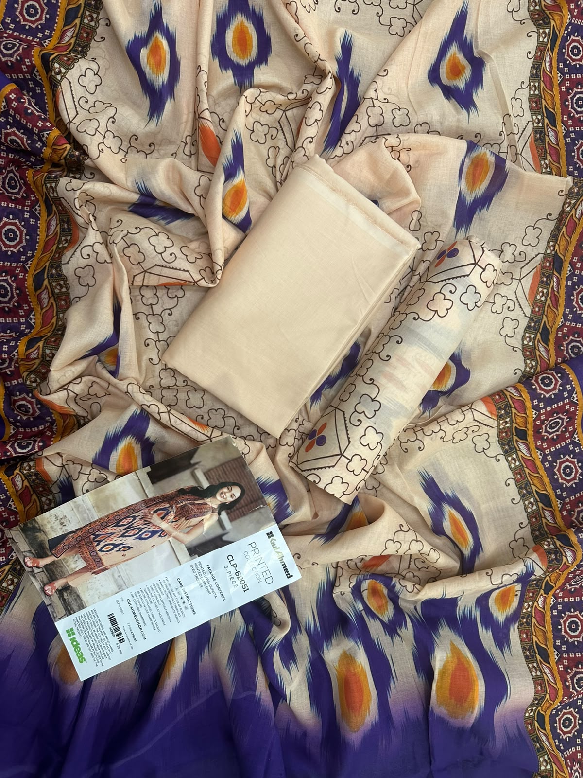 Gul Ahmed CLP-62051 Printed 3Pcs