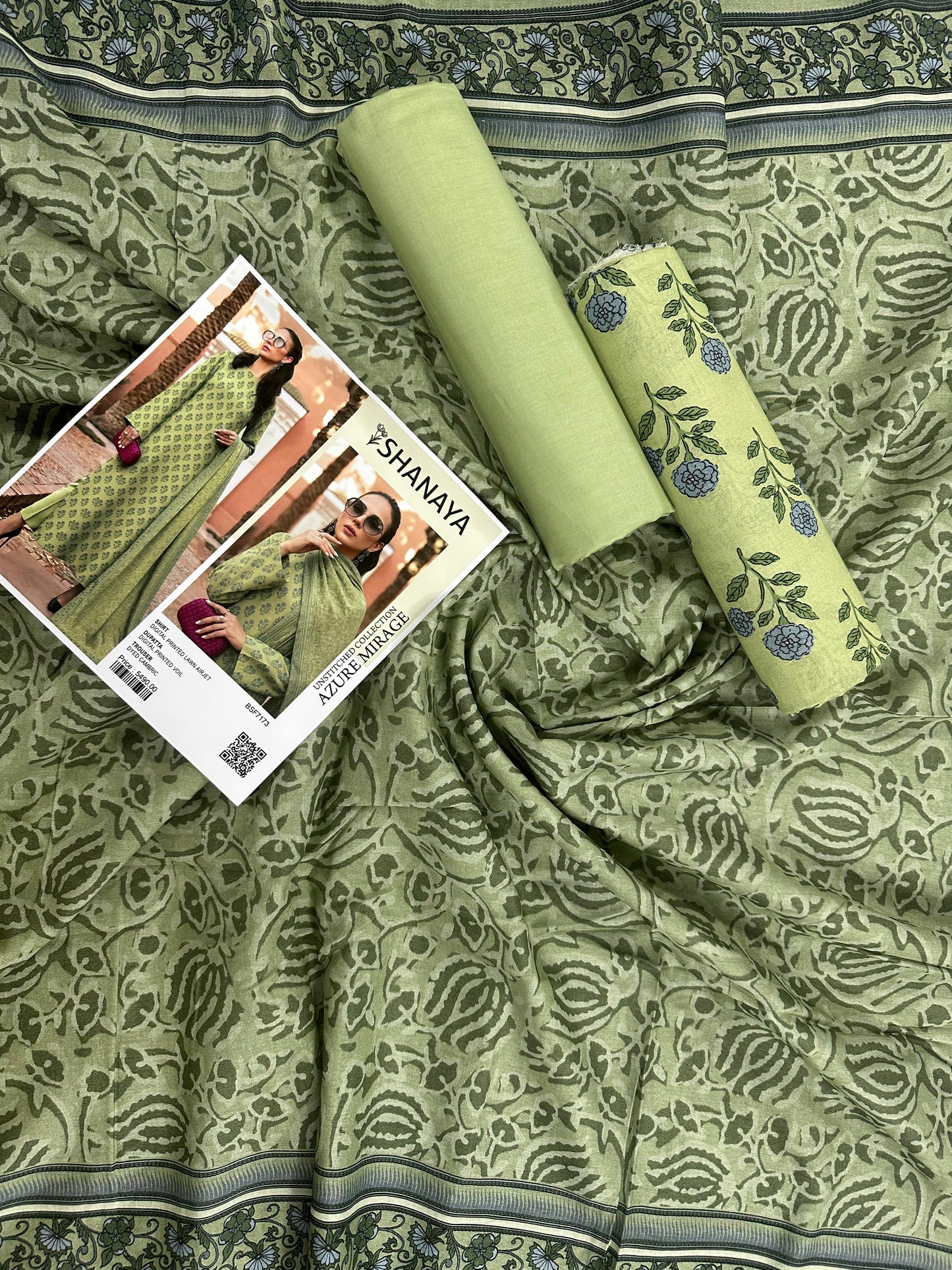 SHANAYA – AZURE MIRAGE 3PC UNSTITCHED COLLECTION