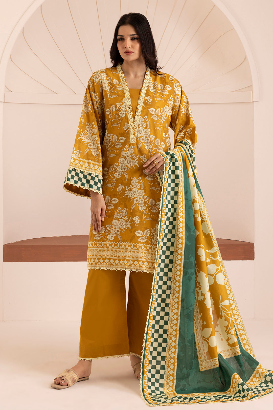 Zellbury Doriya Lawn 3 Pcs Unstitched Collection D.C:- WUC25X20180