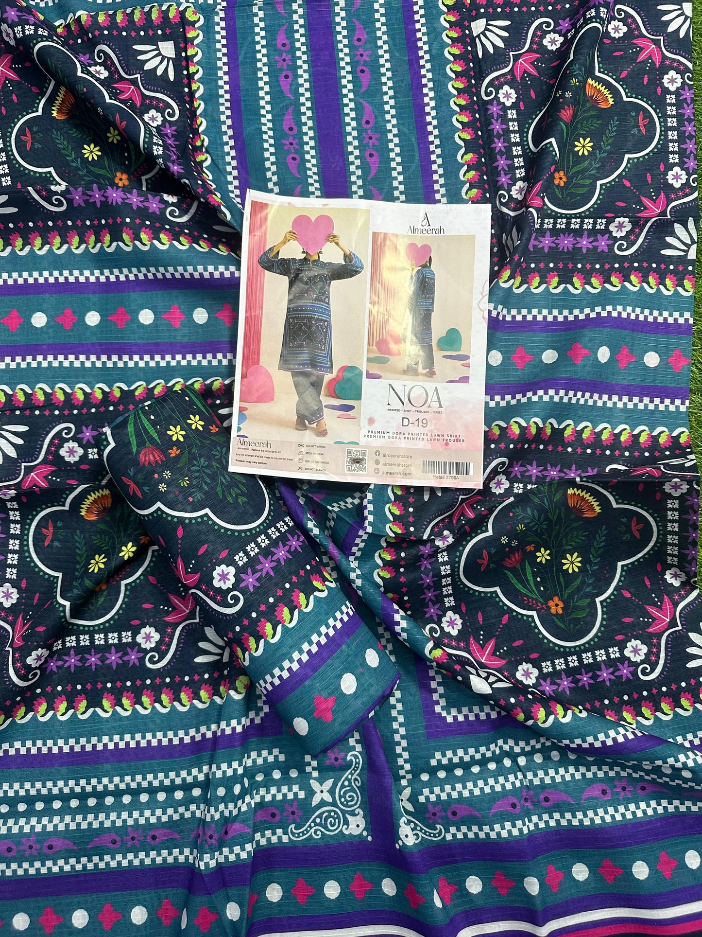 Almeerah - NOA 2 Pcs Unstitched collection Design No 19
