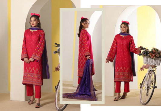 BANARSI BY MJ SIGNATURE DIGITAL PRINTED 3PC LAWN COLLECTION Design #D-A0301-02