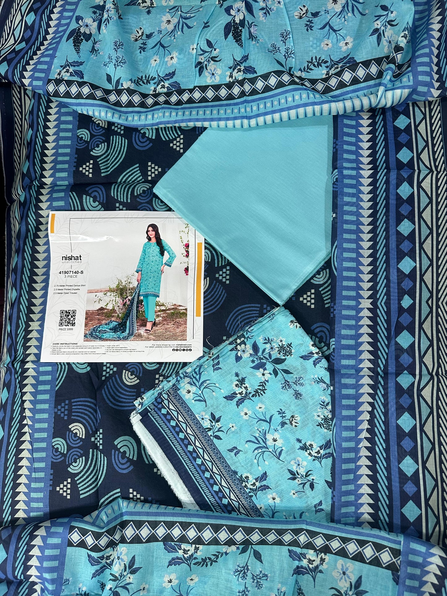 Nishat Doriya Printed Lawn 3P In Wholesale Price