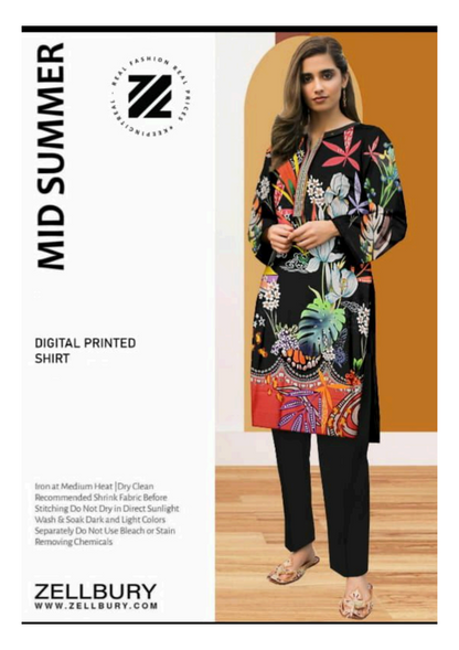 ZELLBURY SHIRT PIECE KURTI LAWN COTTON