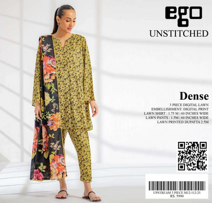 Ego Printed Unstitched 3PCs 🔥✨