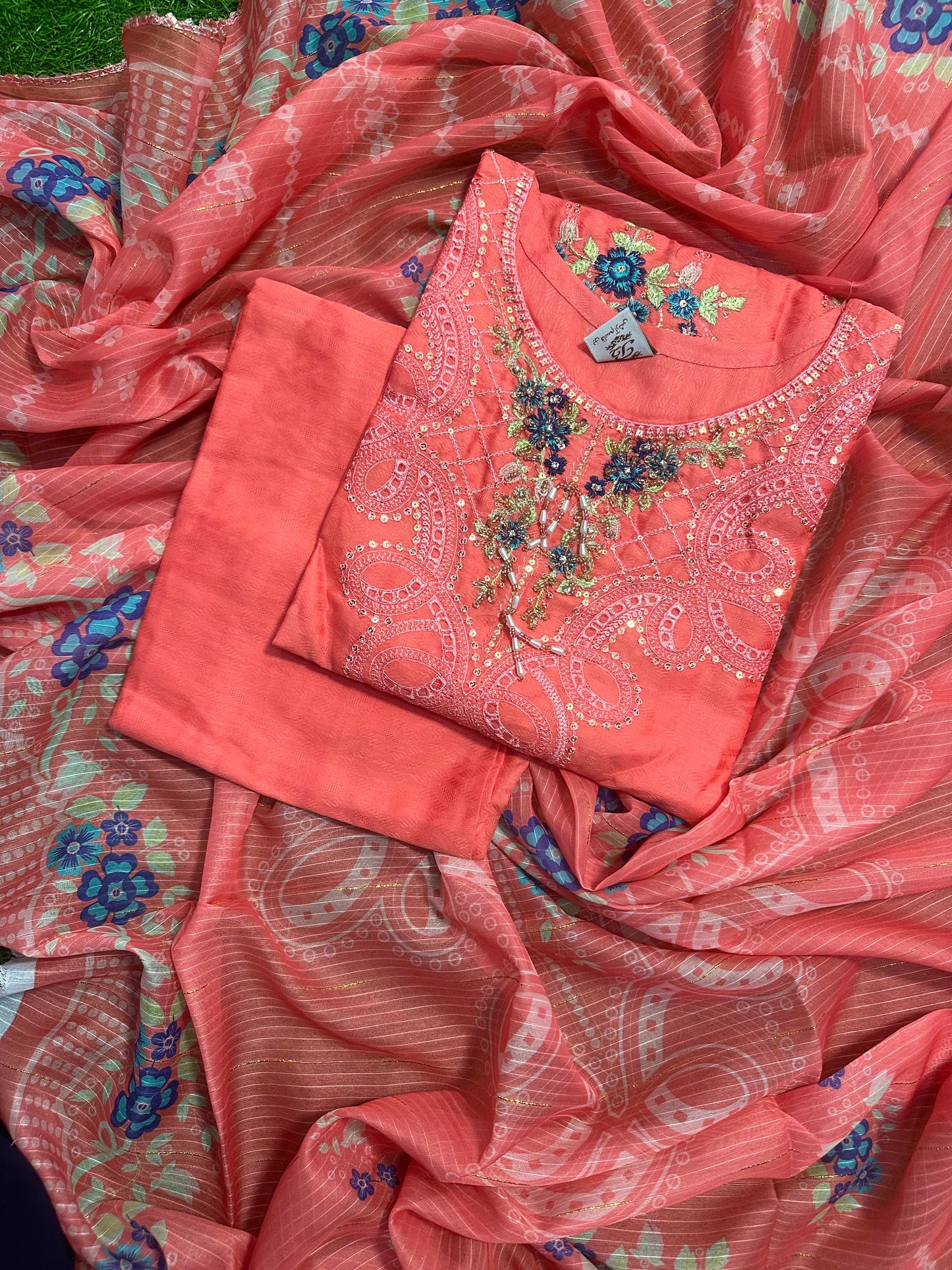 BQ EMBROIDERY STITCHED 3PCS RANDOMLY ANY COLOR/ ANY DESIGN