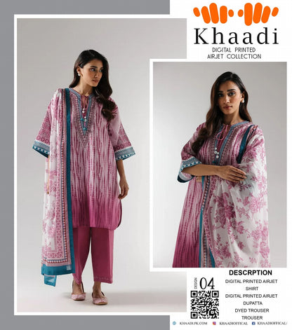 GulAhmed,Khaadi,Zellbury,Ego,Salitex,CrossStitch,Nishat,Firdous,Baroque,Maria.B,Alkaram ,SanaSafinaz Printed Unstitched 3P in 1299🇵🇰🌟