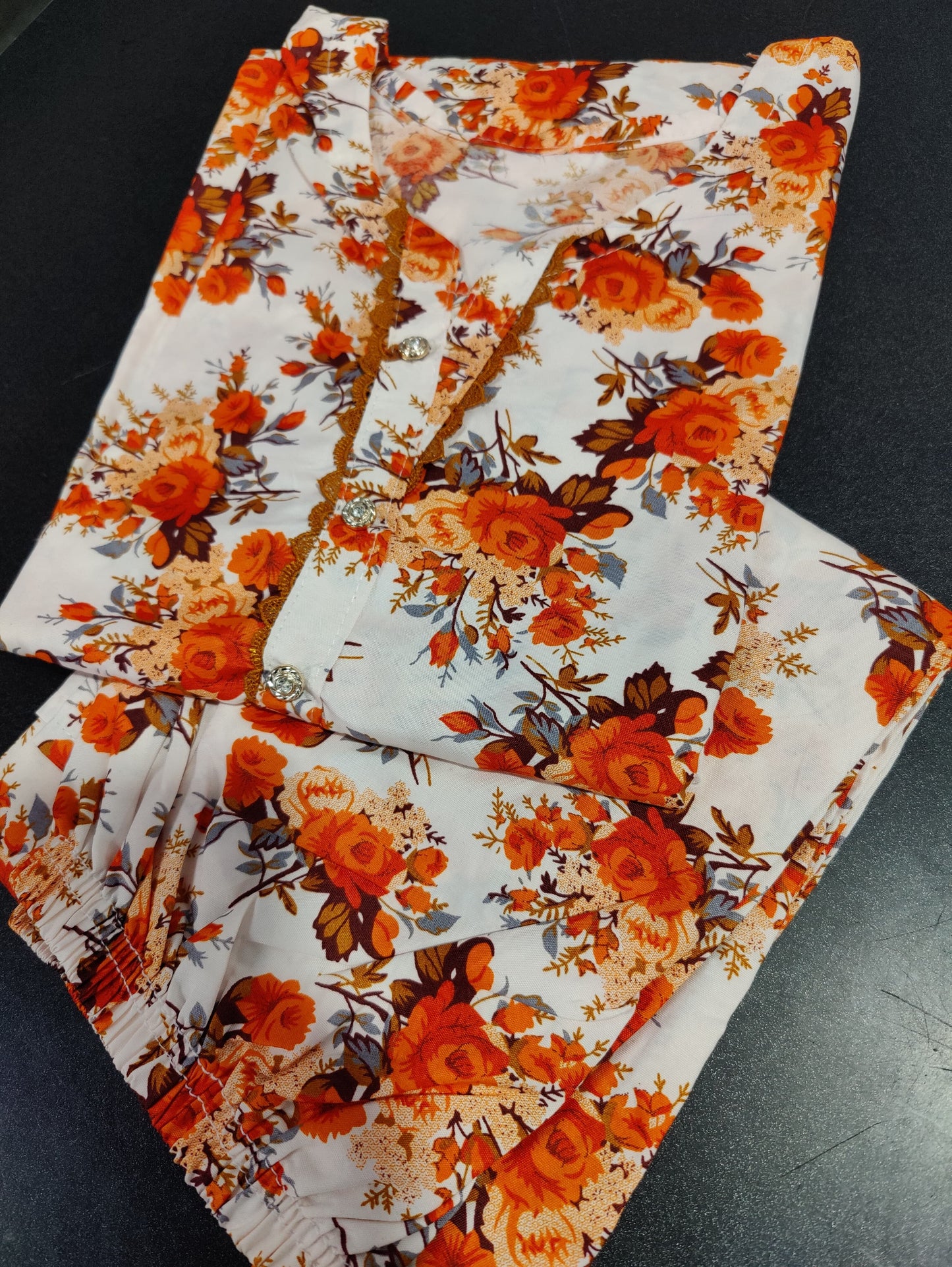 Stitched 2 Pieces Polo Allover Cords Set