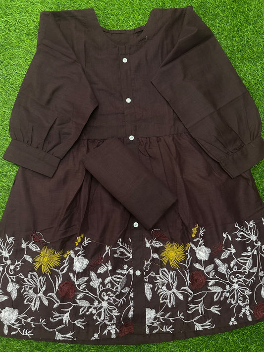 Stitched Emb 2Pcs