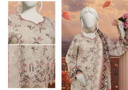 Almeerah Beige D -02 Luxchicn Collection