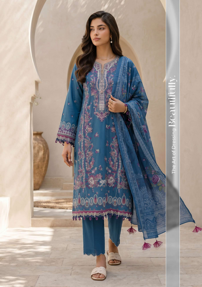 Zellbury Signature Unstitched 3PCs Collection D-C:- WUS26E30719
