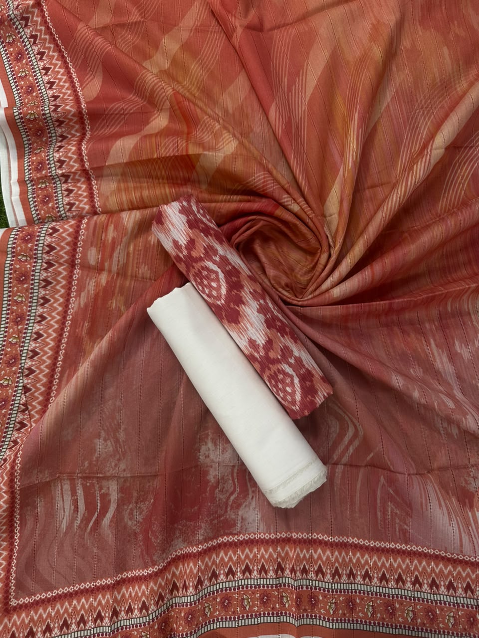 Sahara Maroon Printed 3Pcs