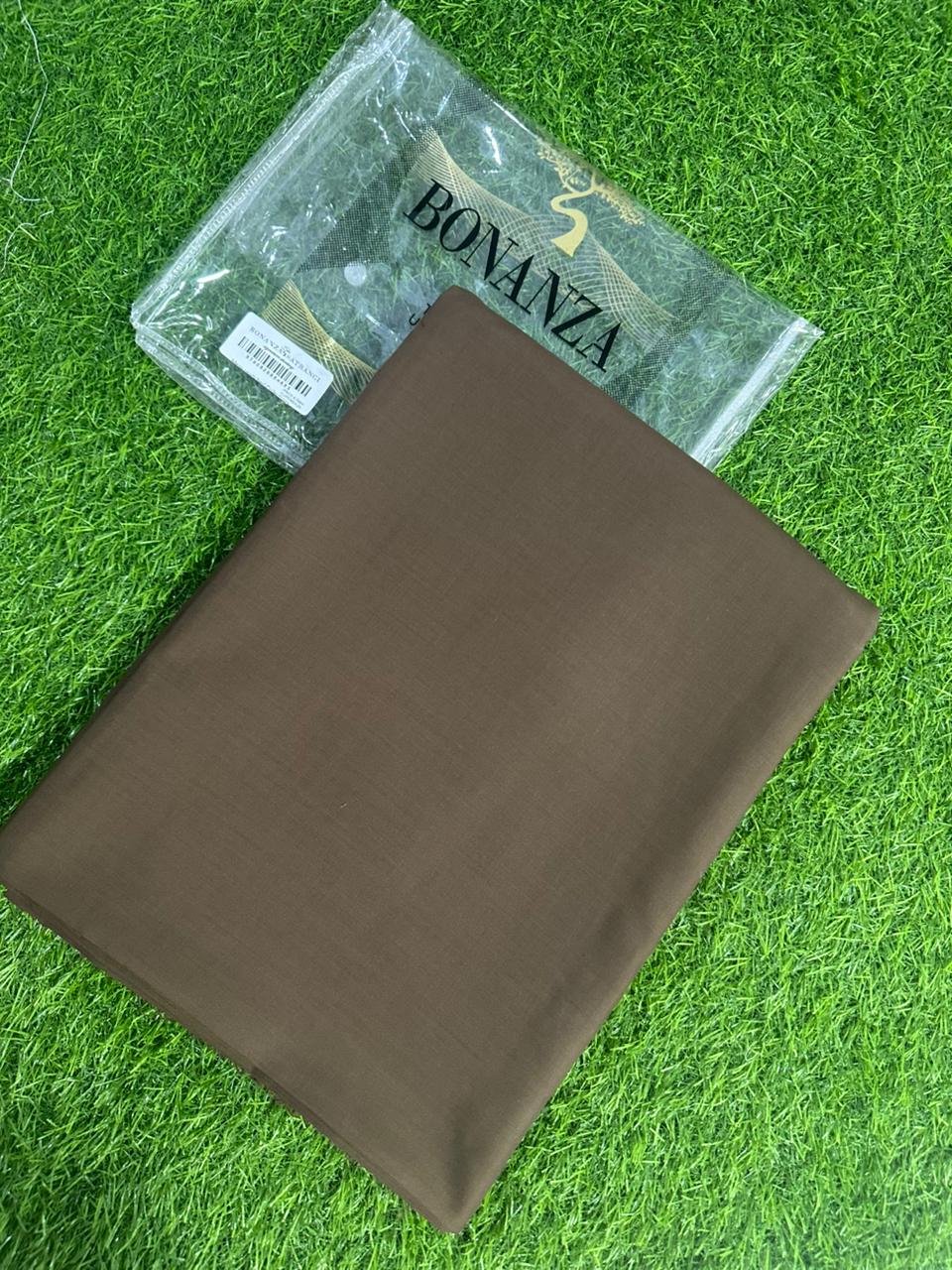 👔 BONANZA Unstitched– Wash & Wear 💞🔥 Gents Collection 2026🔥 Chocolate Brown/Coffee Brown
