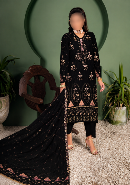 Minaaish 3Pcs Embroidery Randomly Any Color/Any Design