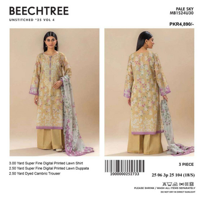 BEECHTREE Lawn Unstitched 3 Pieces 👌🔥✨