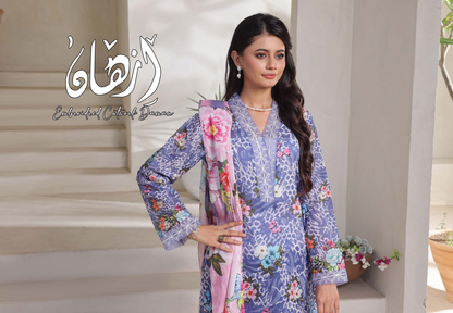 MOOSAJEE EMBROIDERY PATCH ORIGINAL CUTWORK LAWN 3PIECE 👌🔥