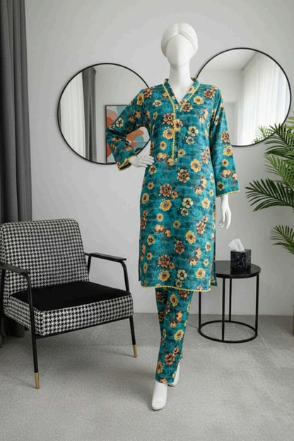 ALMEERAH  Stitched Lawn Cords Set 🔥 – Elegant, Comfortable & Ready to Wear.