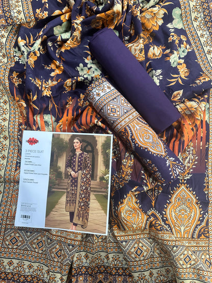 Khaadi (D.C:-SS2376A) 3Pcs Digital Printed Lawn Collection