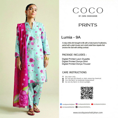 COCO Lumia - 9A - PRINTS 3PCS UNSTITCHED COLLECTION