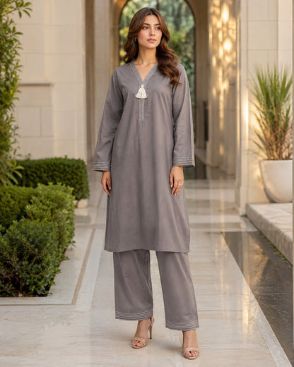 Bin Saeed Stitched 2Pcs Dyed Collection