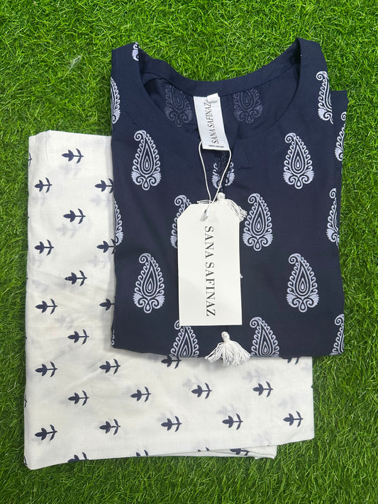 SanaSafinaz Stitched 2PCS Navy