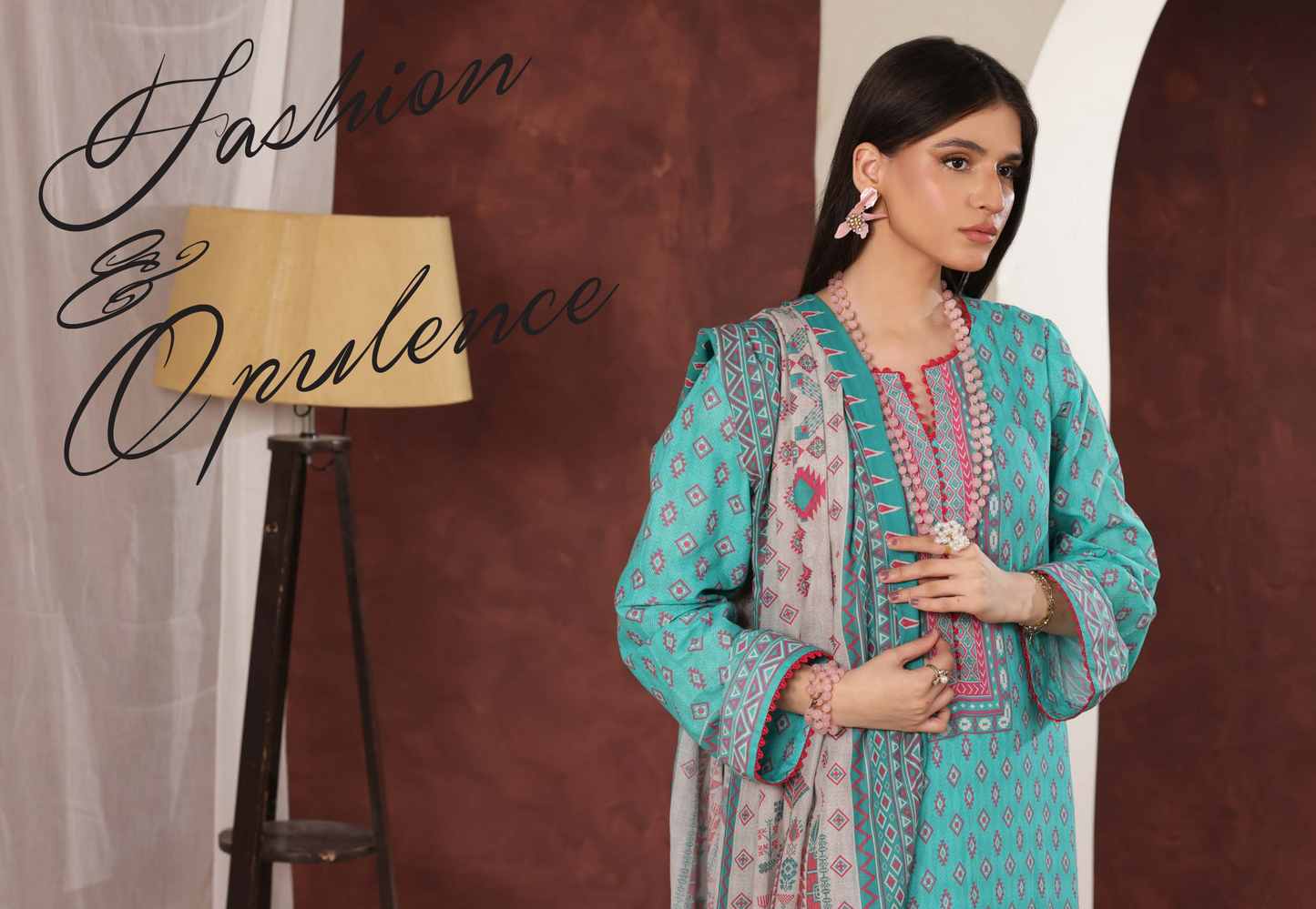 Izhan Magic Premium Digital Printed 3PC Lawn Unstitched Collection Vol.03 - D B0301-03