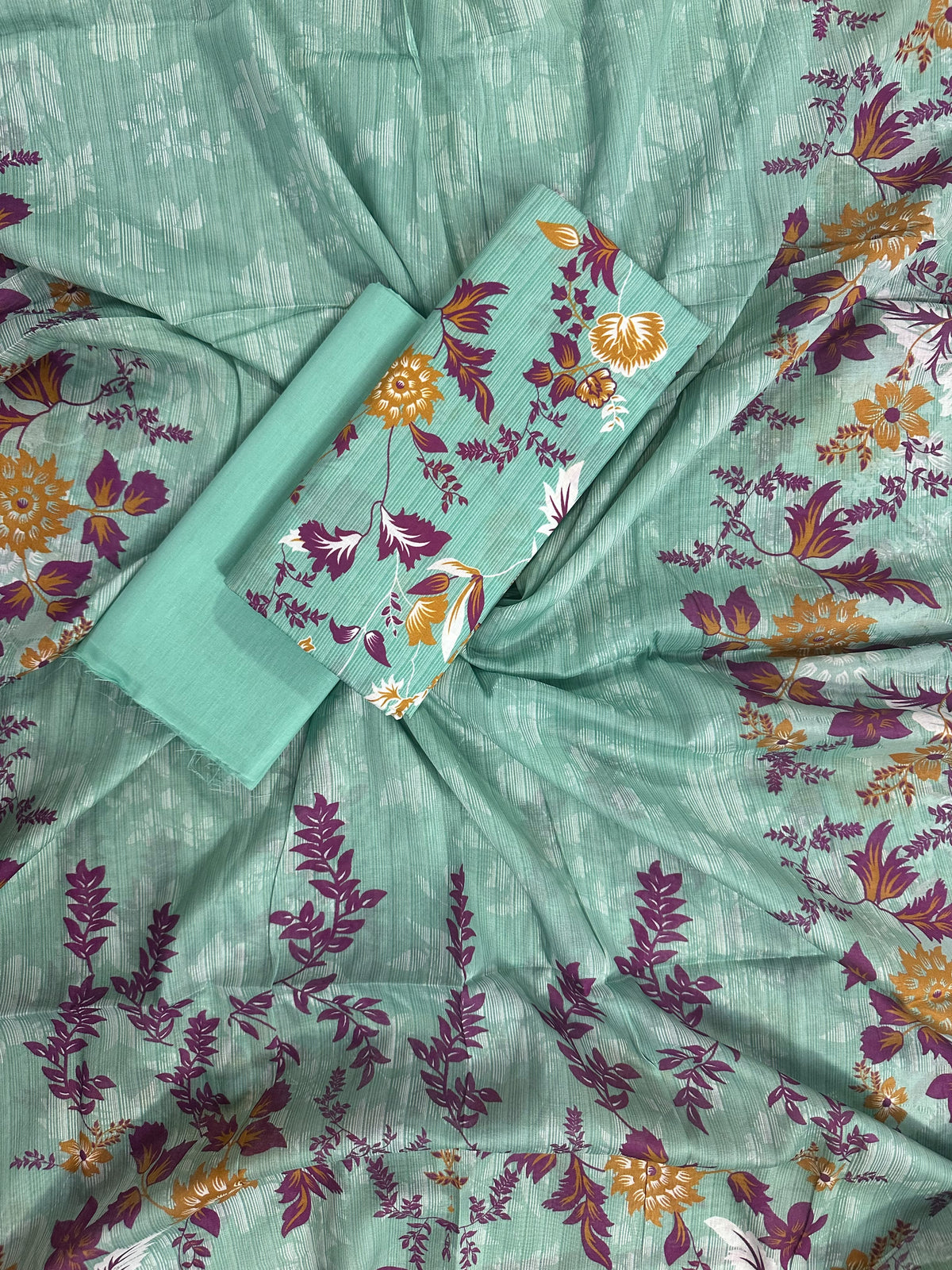 ZAMAN AQUA FLORA PRINTED 3PCS