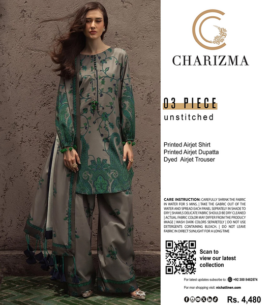 CHARIZMA LAWN COLLECTION 3 PIECE SUIT Design # 05