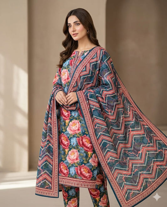 ZAMAN NINOKARA UNSTITCHED COLLECTION D#13