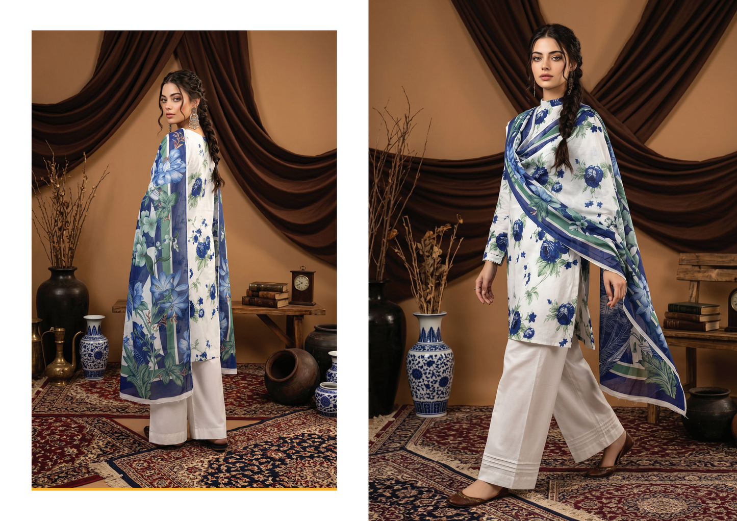 SALINA D-02 DIGITAL PRINTED LAWN  3PCS