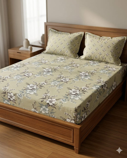 Salonika Full Printed King Size Bedsheets Collection