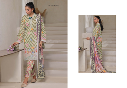 MOOSAJEE EMBROIDERY PATCH ORIGINAL CUTWORK LAWN 3PIECE 👌🔥