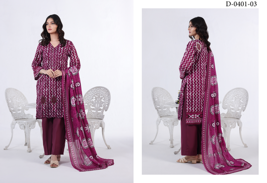 Luxury Summer Collection 
APPLIQUE KARI BY MOOSAJEE Design# D-0401-03