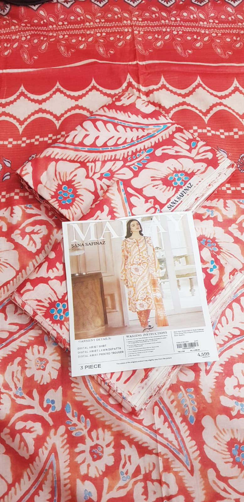 Sana Safinaz Lawn Unstitched 3 Pieces ❤️🔥