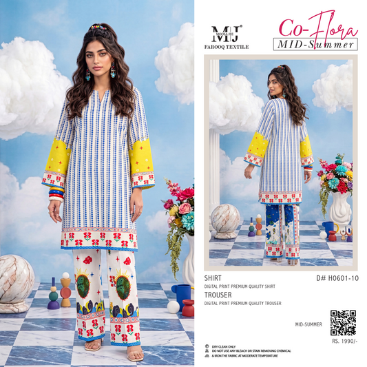 MJ CoFlora Cream-Blue S+T 2Pcs D#10