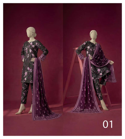 Sawera 100% Original 🌷 3PC Unstitched In Wholesale Price 😍❤️